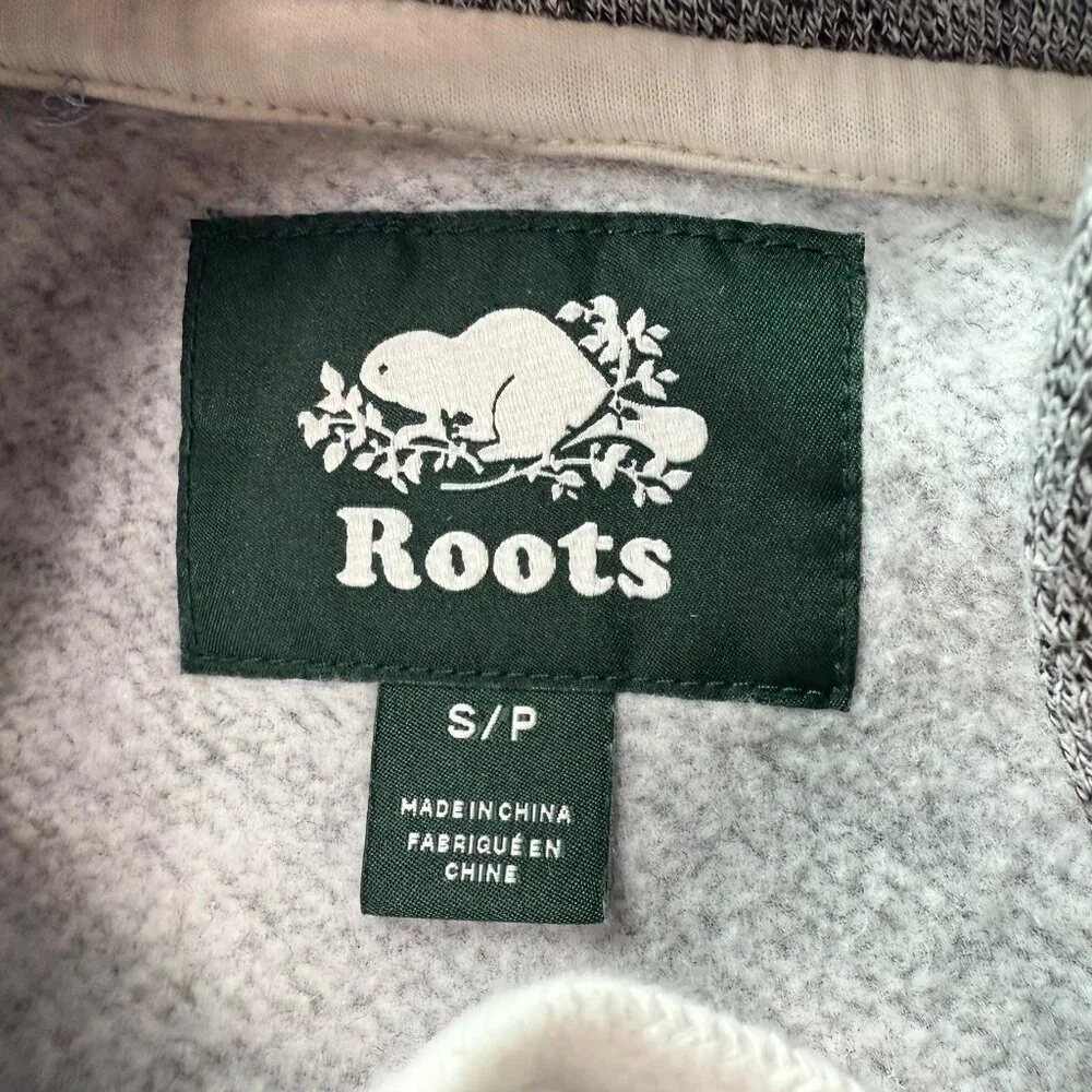 NEW ROOTS Whistler Kanga Hoody Hooded Pullover Sweatshirt Heathered Gray Small - Picture 6 of 10